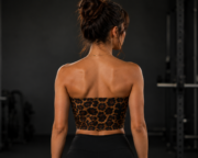 Women's Leopard Print Performance Tube Sports Top – Stylish Workout Crop Top - Image 3