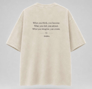 Buddha Serenity Oversized Graphic T-Shirt – Premium Washed Cotton | Front & Back Print | Unisex - Image 4