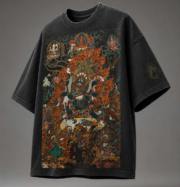 Mythic Guardian Oversized Graphic T-Shirt – Premium Washed Cotton | Front & Back Print | Unisex - Image 4
