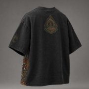 Mythic Guardian Oversized Graphic T-Shirt – Premium Washed Cotton | Front & Back Print | Unisex - Image 2