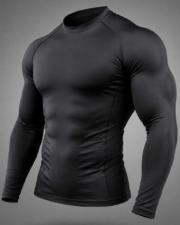 Men's Black Compression Full Sleeve Spider Performance T-Shirt – Quick Dry Gym & Sports Wear - Image 5