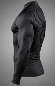 Men's Black Compression Full Sleeve Spider Performance T-Shirt – Quick Dry Gym & Sports Wear - Image 4