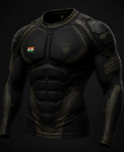 Men's Tactical Compression Full Sleeve T-Shirt – Military Armor Design | Quick Dry Gym & Training Wear - Image 3