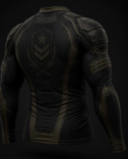 Men's Tactical Compression Full Sleeve T-Shirt – Military Armor Design | Quick Dry Gym & Training Wear - Image 2