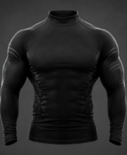 Men's Oni Warrior Compression Full Sleeve T-Shirt – Japanese Samurai Anime Gym Rash Guard | Quick Dry Athletic Wear