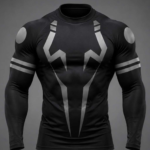 Men's Black Panther Inspired Compression Full Sleeve T-Shirt – Athletic Quick Dry Gym Rash Guard