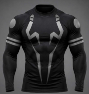 Men's Black Panther Inspired Compression Full Sleeve T-Shirt – Athletic Quick Dry Gym Rash Guard