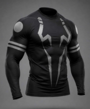 Men's Black Panther Inspired Compression Full Sleeve T-Shirt – Athletic Quick Dry Gym Rash Guard - Image 3
