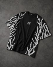War Tribal Oversized Black Graphic T-Shirt | Premium Cotton Streetwear Tee - Image 3