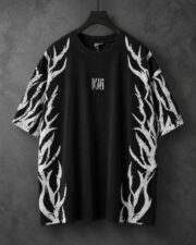 War Tribal Oversized Black Graphic T-Shirt | Premium Cotton Streetwear Tee