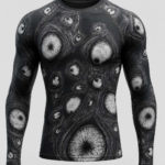 Eye Horror Compression T-Shirt – Long Sleeve Performance Gym Rash Guard | Unisex