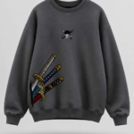 Katana Graphic Oversized Sweatshirt – Premium Fleece Anime Streetwear