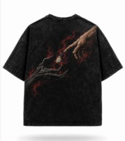Infernal Touch Vintage Washed Oversized Graphic T-Shirt - Image 2