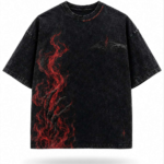 Infernal Touch Vintage Washed Oversized Graphic T-Shirt